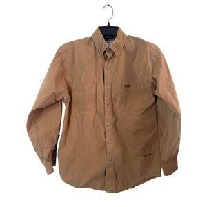 Carhartt long-sleeve canvas button-down shirt M c2